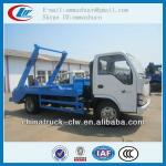 Famous brand isuzu 5cbm swing arm garbage truck for sales