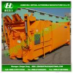 Hanging Waste Bins Compression Station with Hook lift refuse truck
