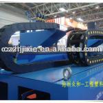 Flexible cable carrier chain for cutting mill