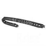 Plastic E15 bridge type with tie wrap clamp plate cable drag chain