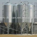Galvanized feed bin for poultry house