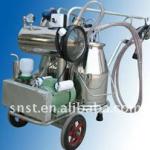 Double barrel for milking machine