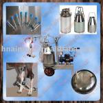 Goat milking machine with single,Vacuum pump milking machine,trolley style