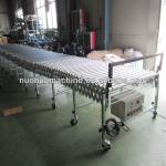 powered flexible expandable conveyor with belt drive rollers