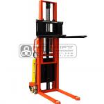 1000kg.Capacity,3000mm.Max Height Semi Electric Stacker