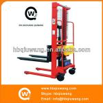 Cheap semi electric portable forklift stacker