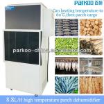 Industrial Parch dried fruit dehumidifier 8.8L/H rising temperature to 60C and work in 38-70 centigrade