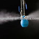 Textile humidifier, dry fog misting system