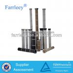 Industrial dust collector pleated air filter cartridge