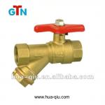 Y type brass water filter strainer