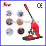 Manual button badge making machine with 25mm-75mm round mould