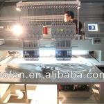 double/two heads cap embroidery machine with flat function not brother cap embroidery machine