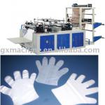 Computer PE disposable plastic glove making machine