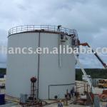 Vertical bitumen storage tank