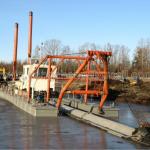 pontoon dredger