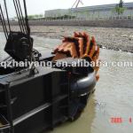 1100m3/h hydraulic bucket wheel dredger in working