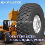 Radial loaders tyres, dozers tyes, OTR tyres 20.5R25 23.5R25 26.5R25 with Quality warranty; China golden tyr supplier-