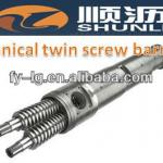 Stainless Conical twin screw barrel for plastic extruding machine