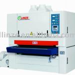 wide belt double heads wood sanding machine