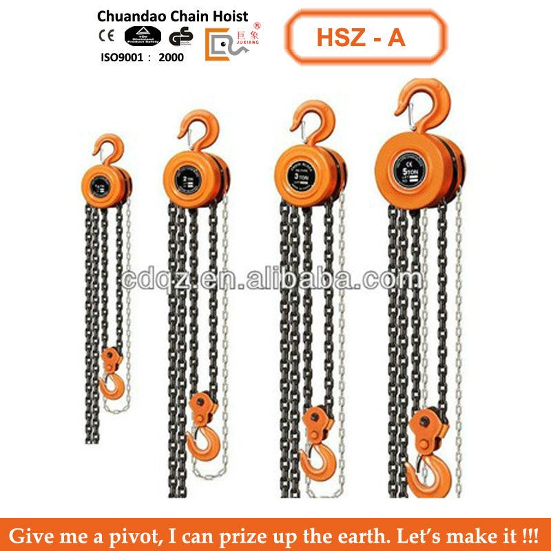 0.5T to 20T Chain Pulley Block Hoist Crane Manual Chain Block