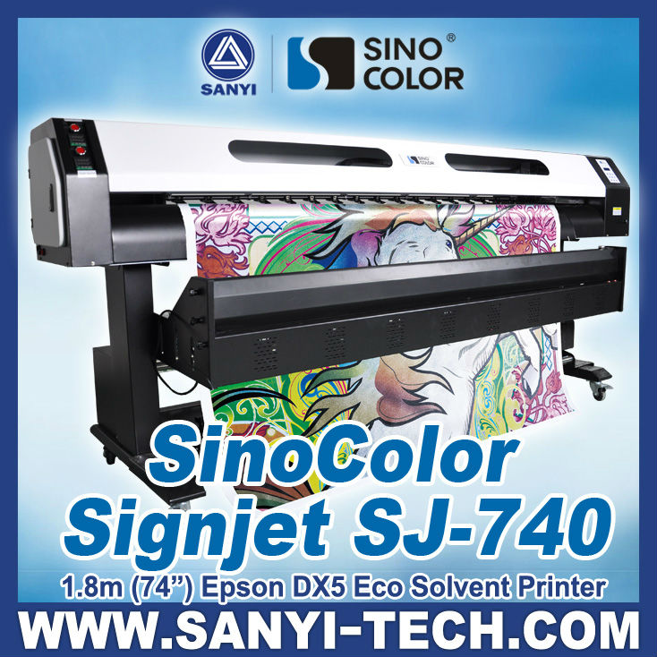 1.8 Meters Large Format Printer For Outdoor & Indoor Advertising (Eco Solvent Ink)---SinoColor SJ-740