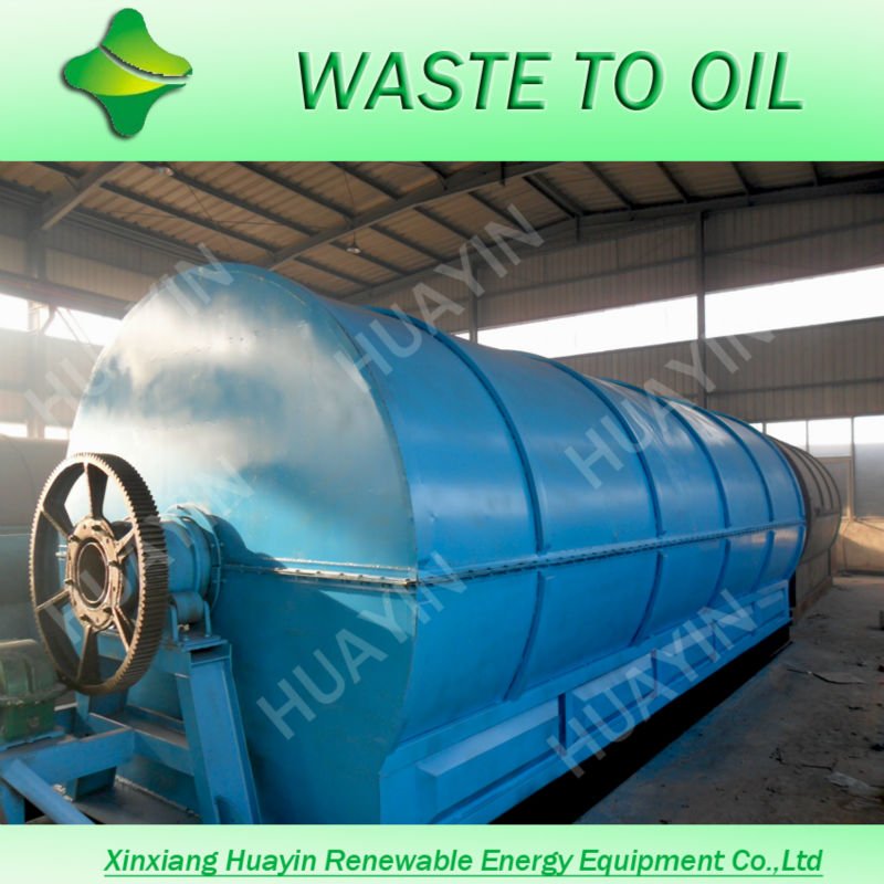 10 Tons Plastic To Diesel Machinery, Pyrolysis Plastics Plant With 0.89 Oil Density