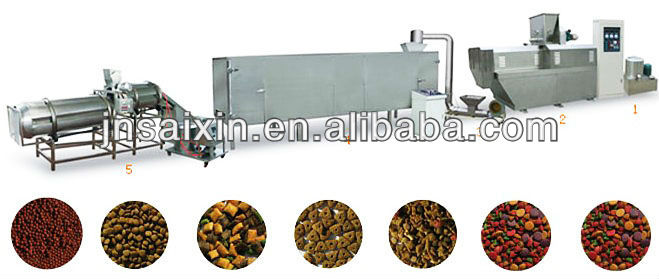 100-150 kg/h floating fish food processing line