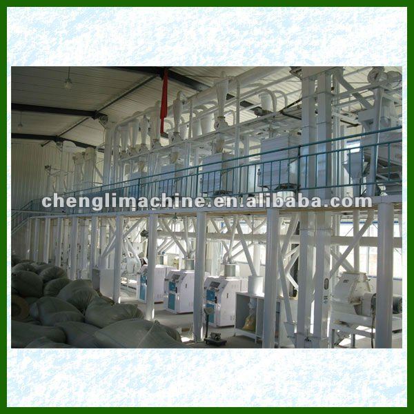 100t/24h maize/corn meal processing line