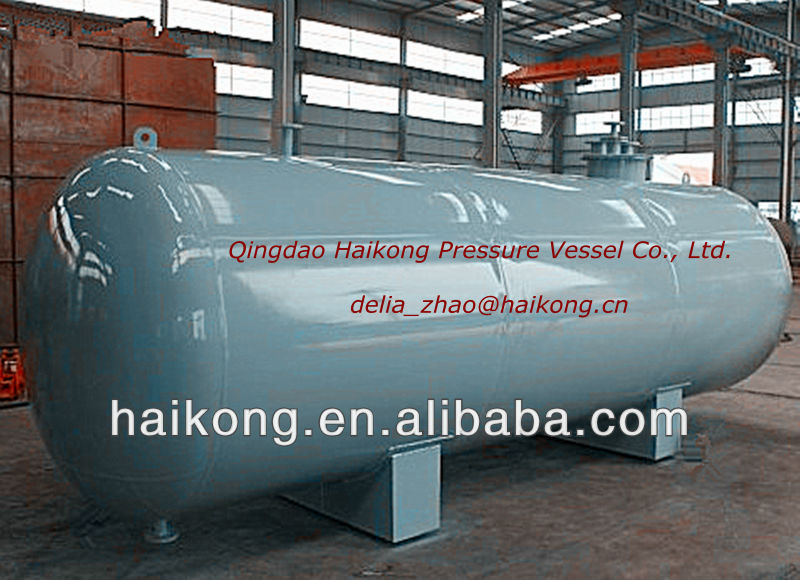 10cubic meters and 1.0Mpa horizontal compressed air stainless steel storage tank