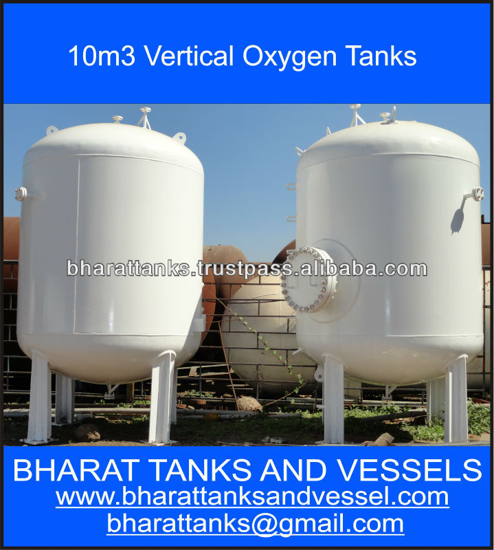 10m3 Vertical Oxygen Tanks