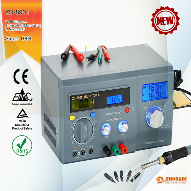 110V-240V 40W 160''C-480''C the latest,high quality,professional digital soldering iron station with ceramic heater of Ningbo ZD