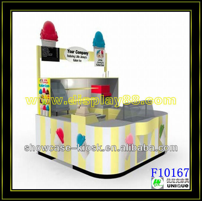 12*10ft food kiosk for sale for ice cream,frozen yogurt selling