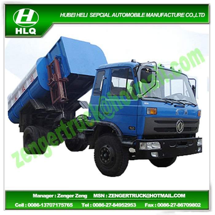 12 m3 ~15 m3 Sanitation Hanging Dustbin Garbage Truck