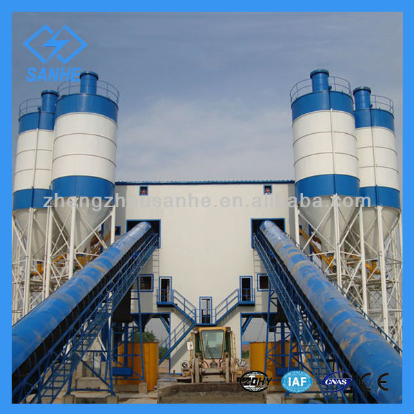 120m3/h HZS120 high efficency concrete mixing plant machine