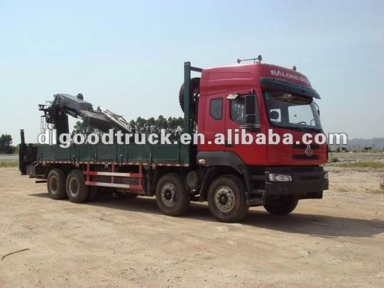 12Tons knuckle boom truck mounted with crane