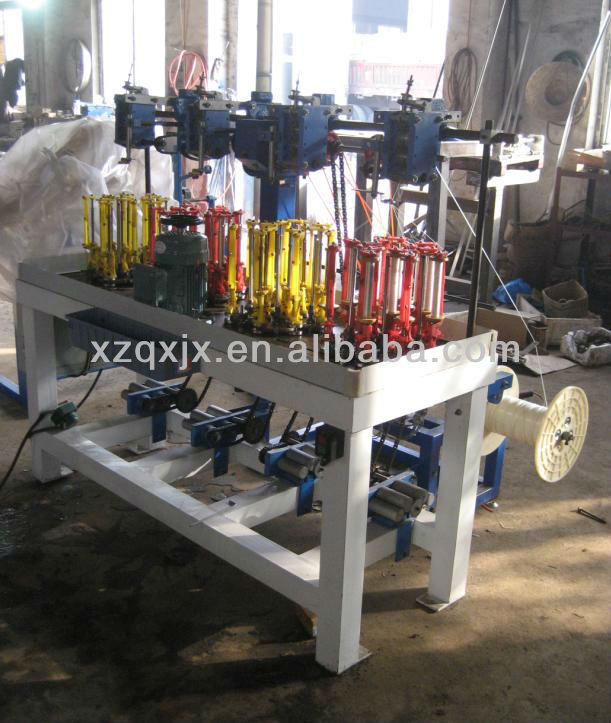 13 spindles 4 heads high speed rope braiding machine