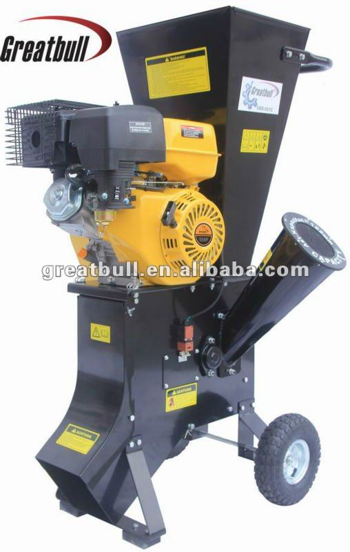 13HP gasoline 4 stroke industrial wood chipper