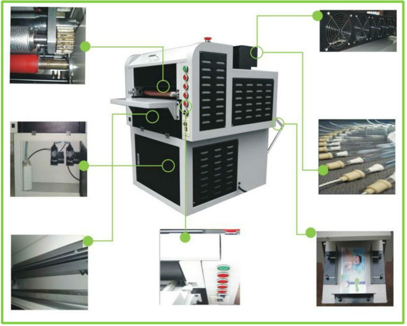 14 fully automatic uv spot coating machine, digital uv spot coating machine