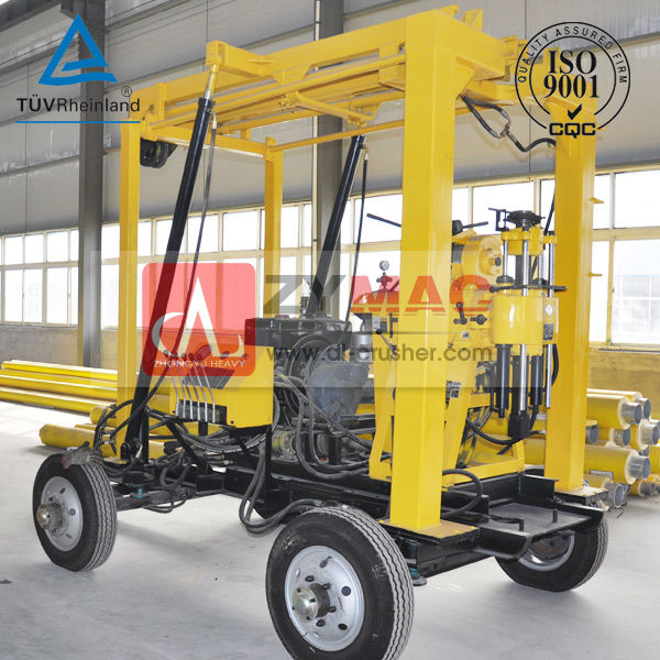 150-600m portable auger drilling rig price with TUV Rheinland verification!