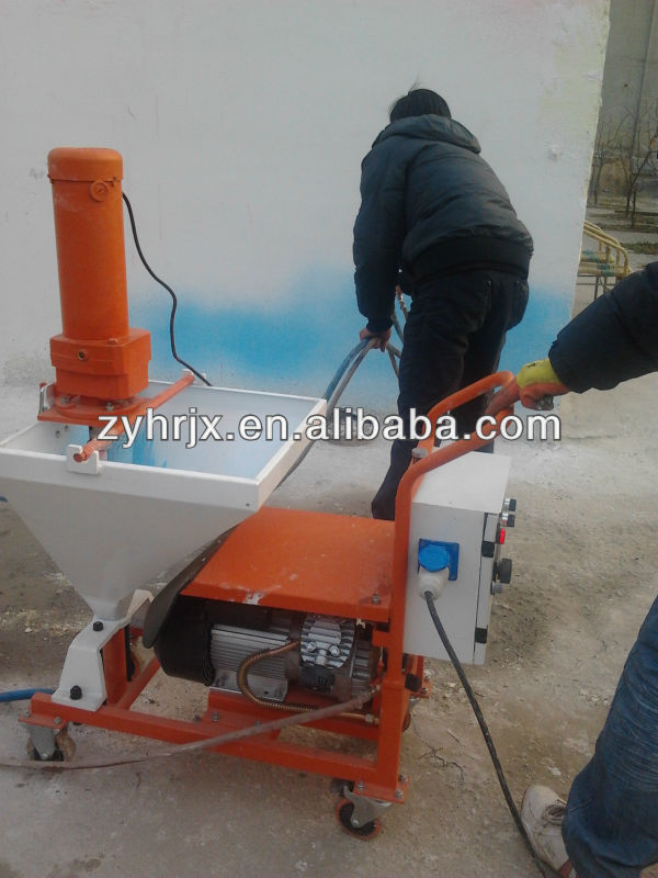 1500W wall cement paste spraying machine with fanshaped spray gun