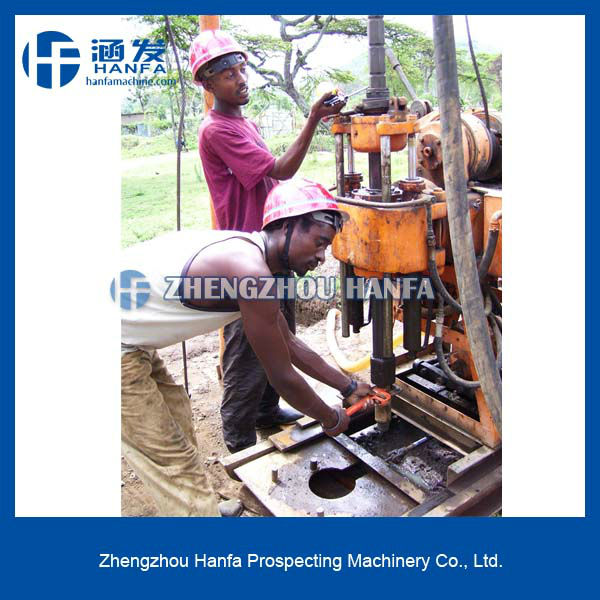 150m depth hydraulic, trailer type HF150 water drilling machine for sale