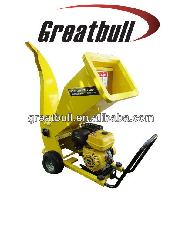 15HP gasoline high speed steel wood cutting machine chipper