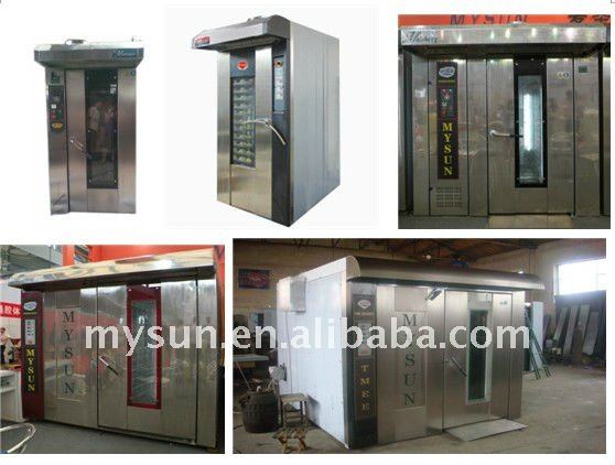 16,32,64trays Backing bread Rotary Rack Oven Factory