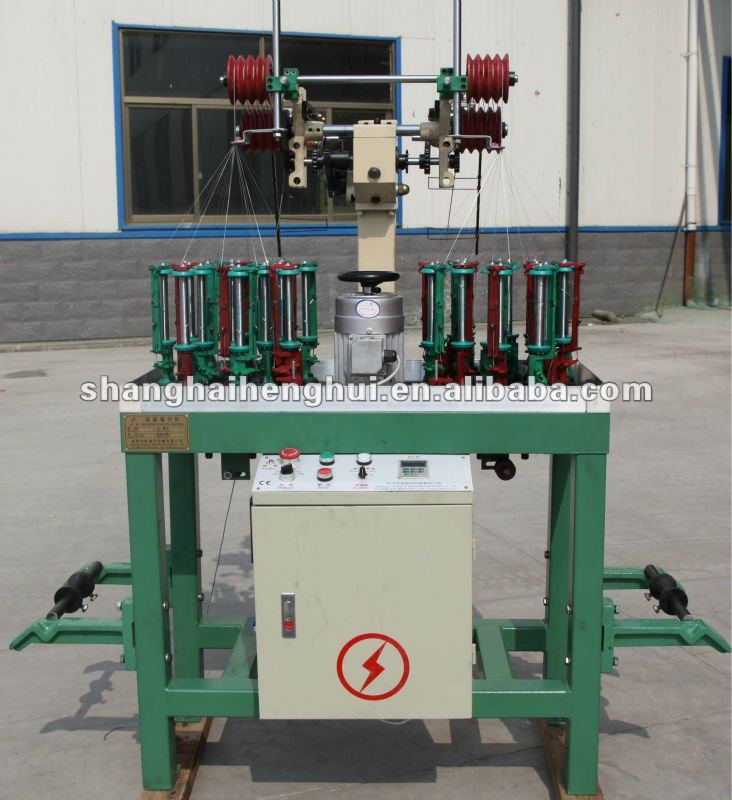 16 spindle/carrier high speed rope/cord braider machine