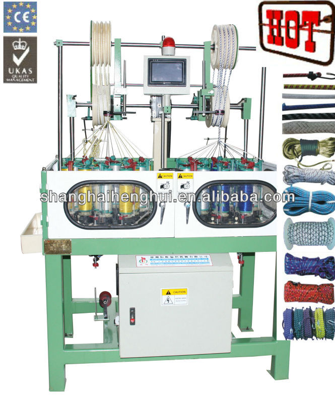 16 spindle high speed elastic rope braider machine