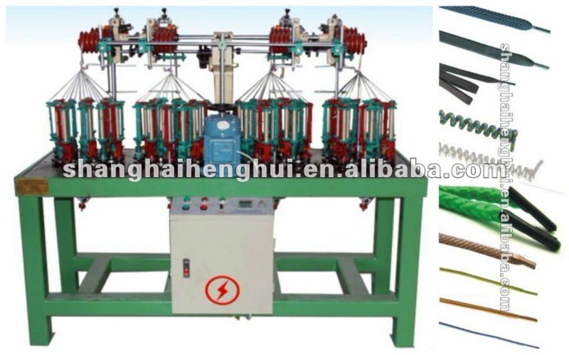 16 spindle shoelace braiding machine/shoe lace making machine