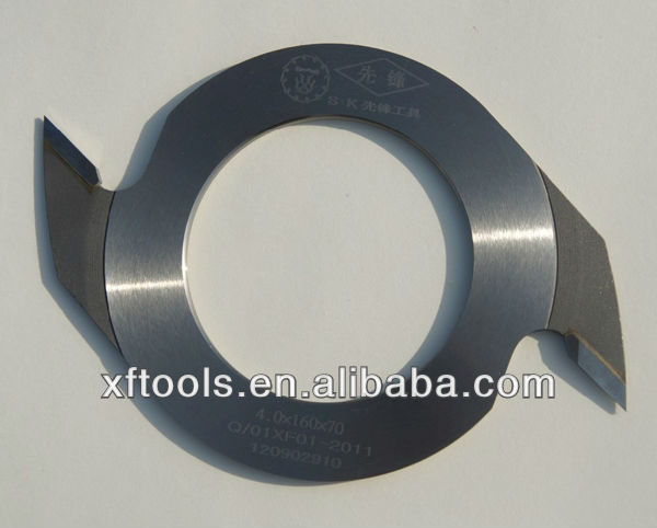 160x70x4.0mm 2 swing finger joint cutter for wood