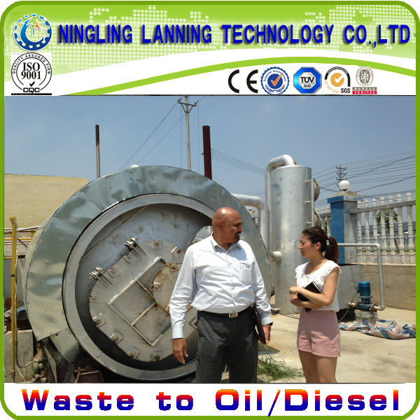 16mm thickness Q345 reactor waste tyre pyrolysis machine