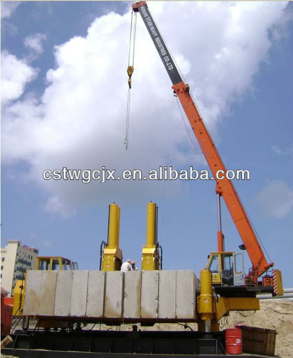 180Ton Hydraulic Static Pile Driver/pile driving machine