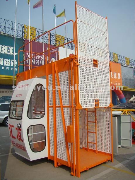 1t, 50m, SC100 Sigle Cage Construction Lift